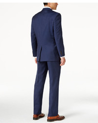 Lauren Ralph Lauren Light Navy Flat Front Solid Ultraflex Classic Fit Suit