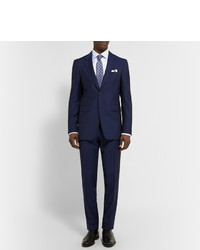 Burberry London Navy Slim Fit Wool And Mohair Blend Suit