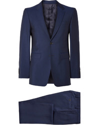 Burberry London Navy Slim Fit Wool And Mohair Blend Suit