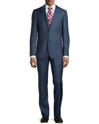 Neiman Marcus Modern Fit Two Piece Suit Blue