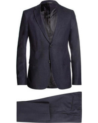 Jil Sander Navy Slim Fit Flecked Wool And Mohair Blend Suit