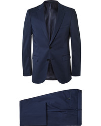 Hugo Boss Navy Slim Fit Stretch Cotton Suit