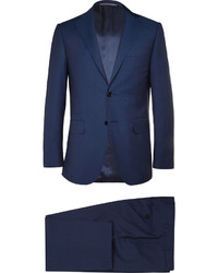 Canali Navy Super 130s Wool Travel Suit