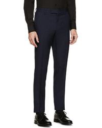 Saint Laurent Navy Wool Gabardine Classic Suit