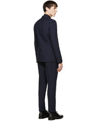 Saint Laurent Navy Wool Gabardine Classic Suit