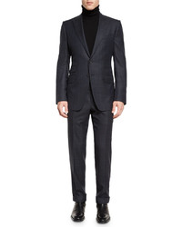 Tom Ford Oconnor Base Prince Of Wales Two Piece Suit Navy