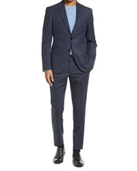 Ted Baker London Roger Extra Slim Fit Microcheck Wool Suit In Blue At Nordstrom