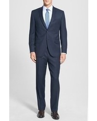 David Donahue Ryan Classic Fit Navy Wool Suit