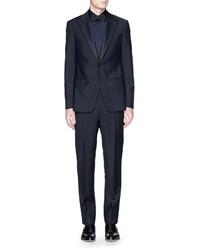 Armani Collezioni Satin Lapel Wool Tuxedo Suit