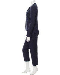 Akris Silk Fitted Pantsuit