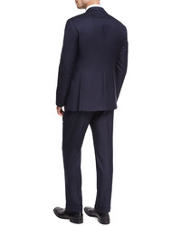 Giorgio Armani Two Button Soft Basic Suit Navy
