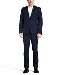 Versace Collection Trend Fit Suit Navy