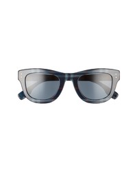 Burberry 49mm Square Sunglasses In Navy Checkdark Grey At Nordstrom