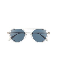 Alexander McQueen 50mm Aviator Sunglasses In Grey At Nordstrom