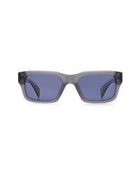 rag & bone 53mm Rectangular Sunglasses In Grey Blue At Nordstrom