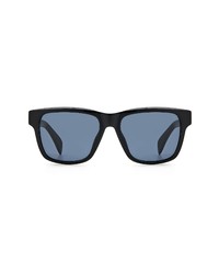 rag & bone 54mm Rectangular Sunglasses In Black Grey At Nordstrom