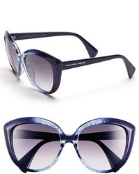 Alexander McQueen 55mm Gradient Cat Eye Sunglasses