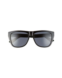 Gucci 57mm Polarized Square Sunglasses
