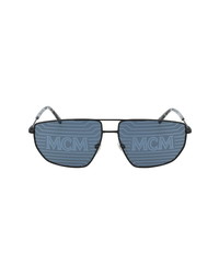 MCM 60mm Hologram Rectangle Metal Sunglasses