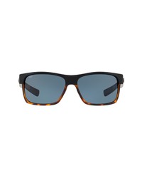 Costa Del Mar 60mm Polarized Rectangle Sunglasses
