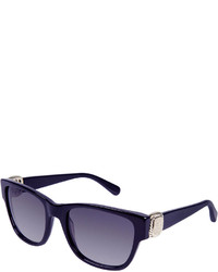 David Yurman Albion Square Universal Fit Sunglasses W Diamond Pav Navy