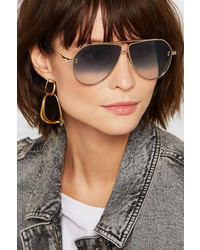 Stella McCartney Aviator Style Gold Tone Sunglasses