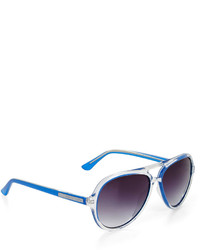BCBGMAXAZRIA Clear Aviator Sunglasses