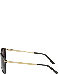 Cartier Black Acetate Santos De Sunglasses