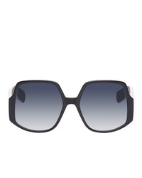 Dior Black And Pink Oversized Insideout1 Sunglasses