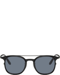 MAISON KITSUNÉ Black Khromis Edition Round Sunglasses
