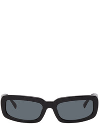 Dries Van Noten Black Linda Farrow Edition Acetate Sunglasses