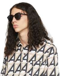 Dries Van Noten Black Linda Farrow Edition Square Sunglasses