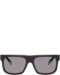 Alexander McQueen Black Matte Square Sunglasses