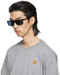 Kenzo Black Rectangular Sunglasses
