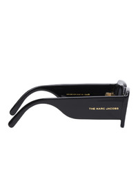 Marc Jacobs Black The Logo Rectangular Sunglasses