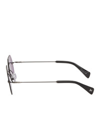 Yohji Yamamoto Black Yy7015 Sunglasses