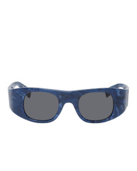 Alain Mikli Paris Blue And Grey Alexandre Vauthier Edition Ansolet Sunglasses