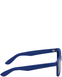 Alexander McQueen Blue Angled Sunglasses