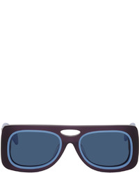 Kiko Kostadinov Blue Purple Depero Sunglasses
