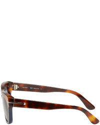 Valentino Brown Navy Rockstud Sunglasses