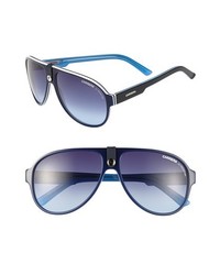 Carrera Eyewear 60mm Aviator Sunglasses Blue One Size