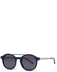 Thierry Lasry Fancy Round Brow Bar Sunglasses Blue