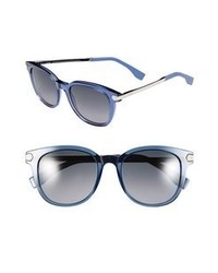 Fendi 51mm Retro Sunglasses Blue One Size
