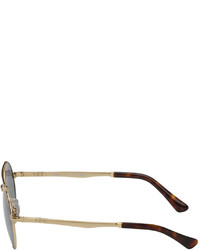 Persol Gold Round Sunglasses