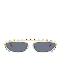 Marc Jacobs Gold The Strass Cat Eye Sunglasses
