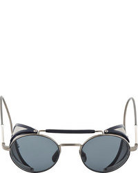 Thom Browne Grey Navy Tb 001 Cage Sunglasses