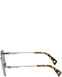 Lanvin Gunmetal Square Sunglasses