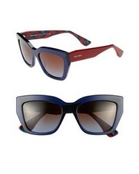 Miu Miu 56mm Sunglasses Blue One Size