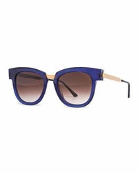 Thierry Lasry Mondanity Notched Butterfly Sunglasses Blue