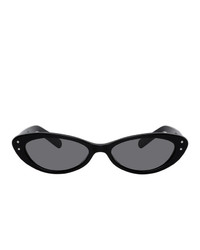 Martine Rose Navy Cat Eye Sunglasses